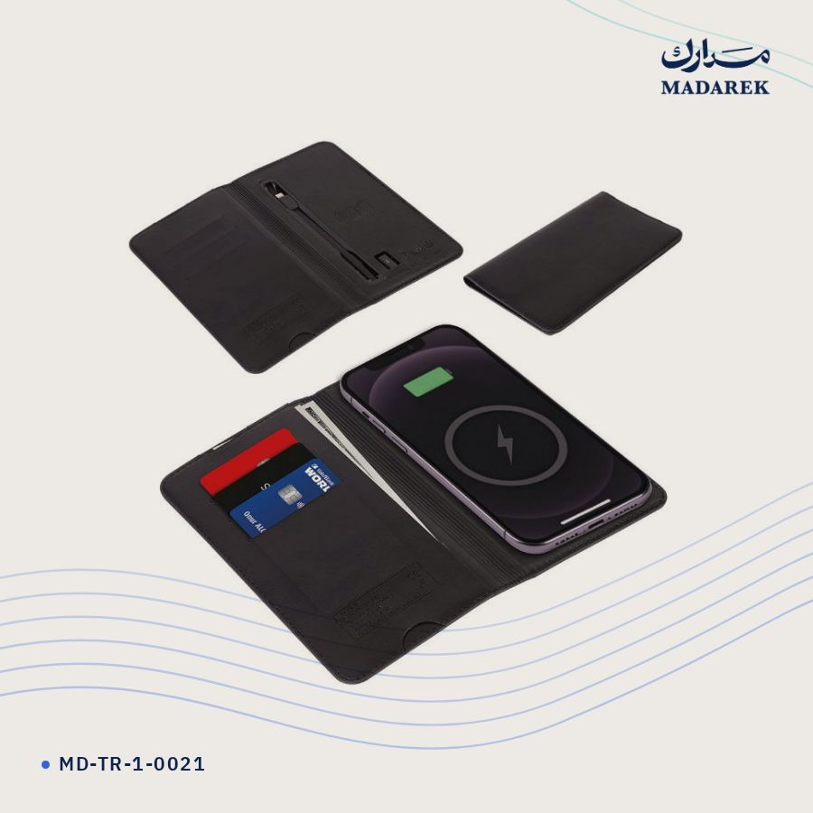 محفظة مع باوربانك شحن لاسلكي · 5000 مللي أمبير/ساعة MD-TR-1-0021