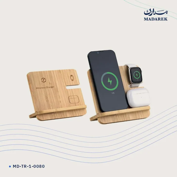 شاحن لاسلكي — خيزران