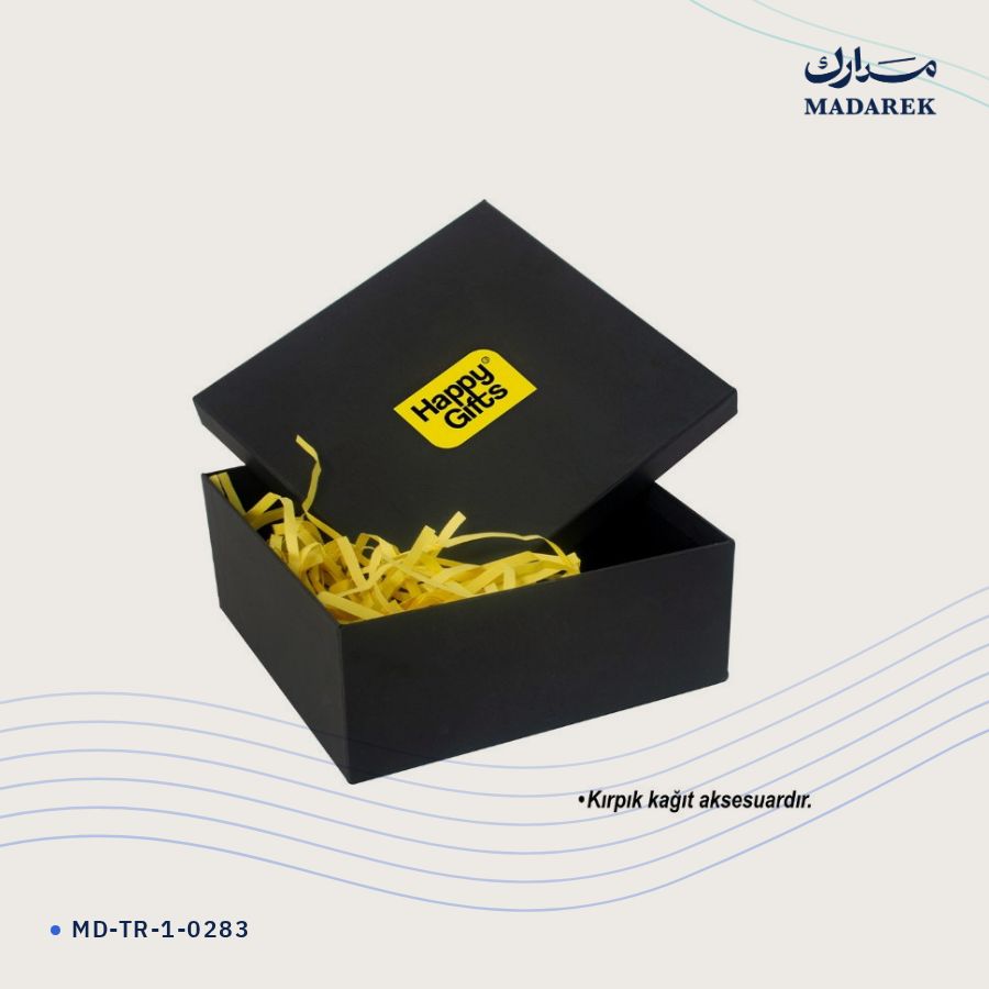 علبة هدايا كرتون مغلف · 25×25×10 سم MD-TR-1-0283