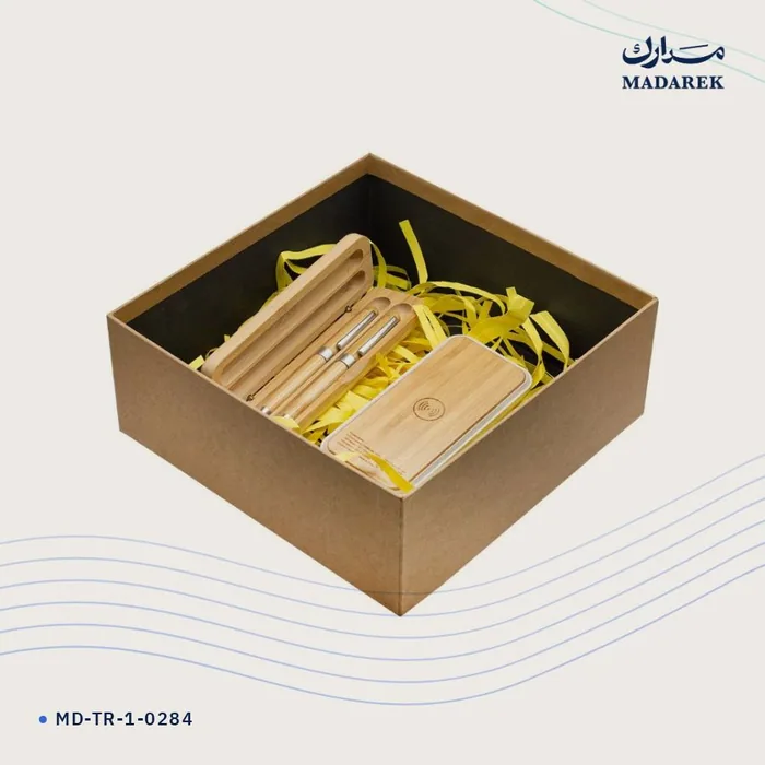 علبة هدايا — كرافت · 25×25×10 سم
