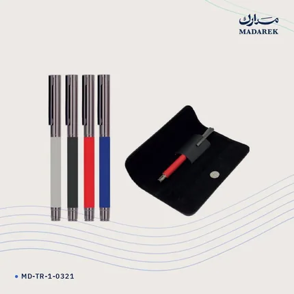 قلم رولر — ملمس مطاطي · مع جراب