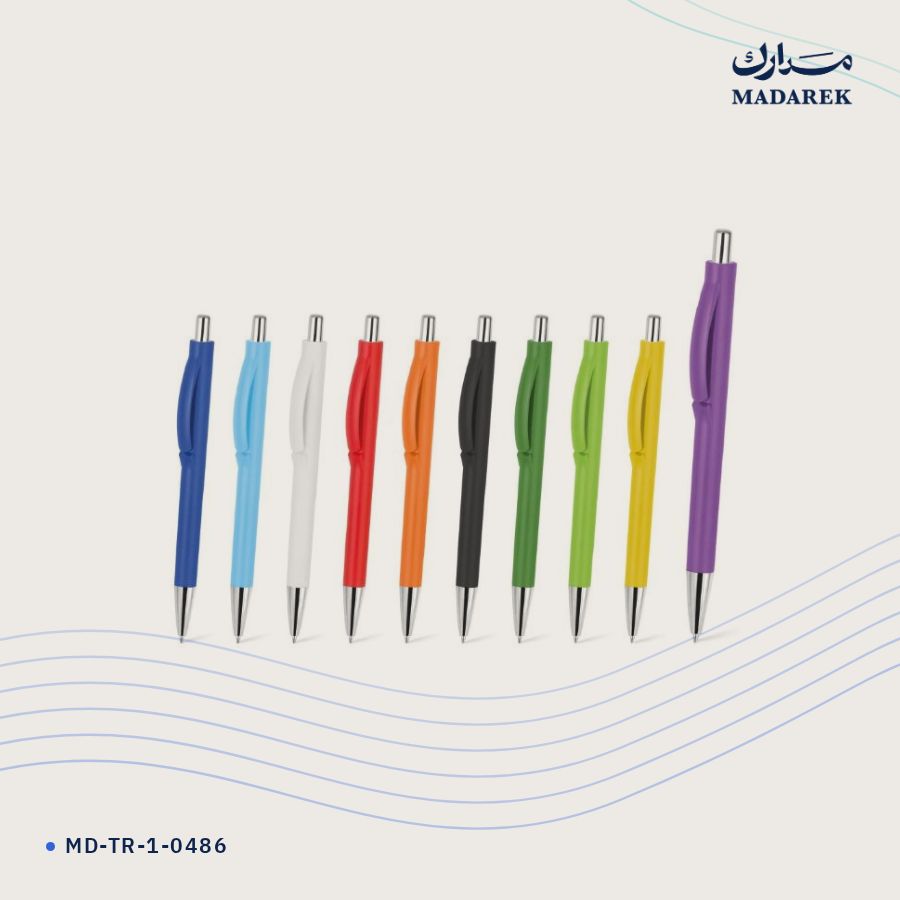 قلم حبر جاف بلاستيك MD-TR-1-0486