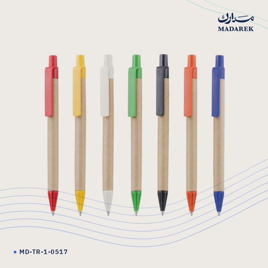قلم حبر جاف معاد التدوير · صديق للبيئة MD-TR-1-0517