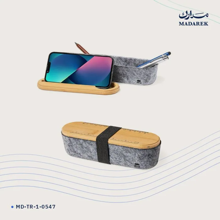 علبة أقلام — خيزران