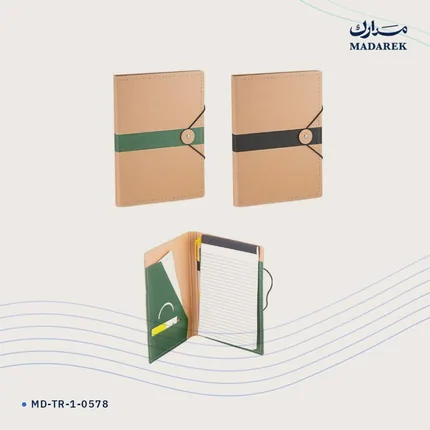 دفتر ملاحظات — معاد التدوير · رباط مطاطي