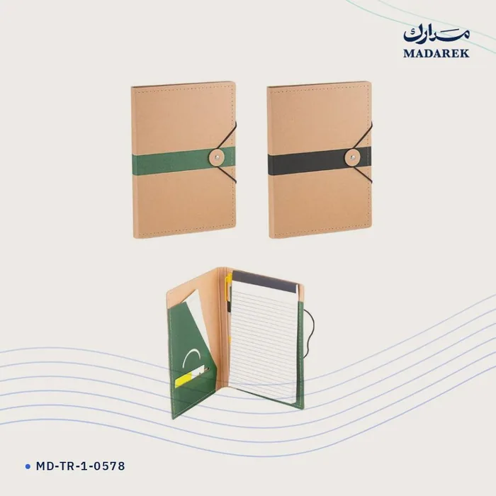 دفتر ملاحظات — معاد التدوير · رباط مطاطي