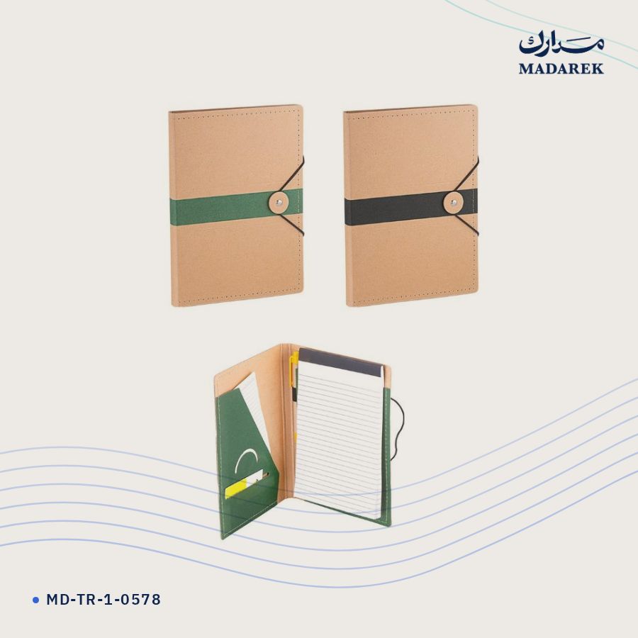 دفتر ملاحظات معاد التدوير · رباط مطاطي MD-TR-1-0578