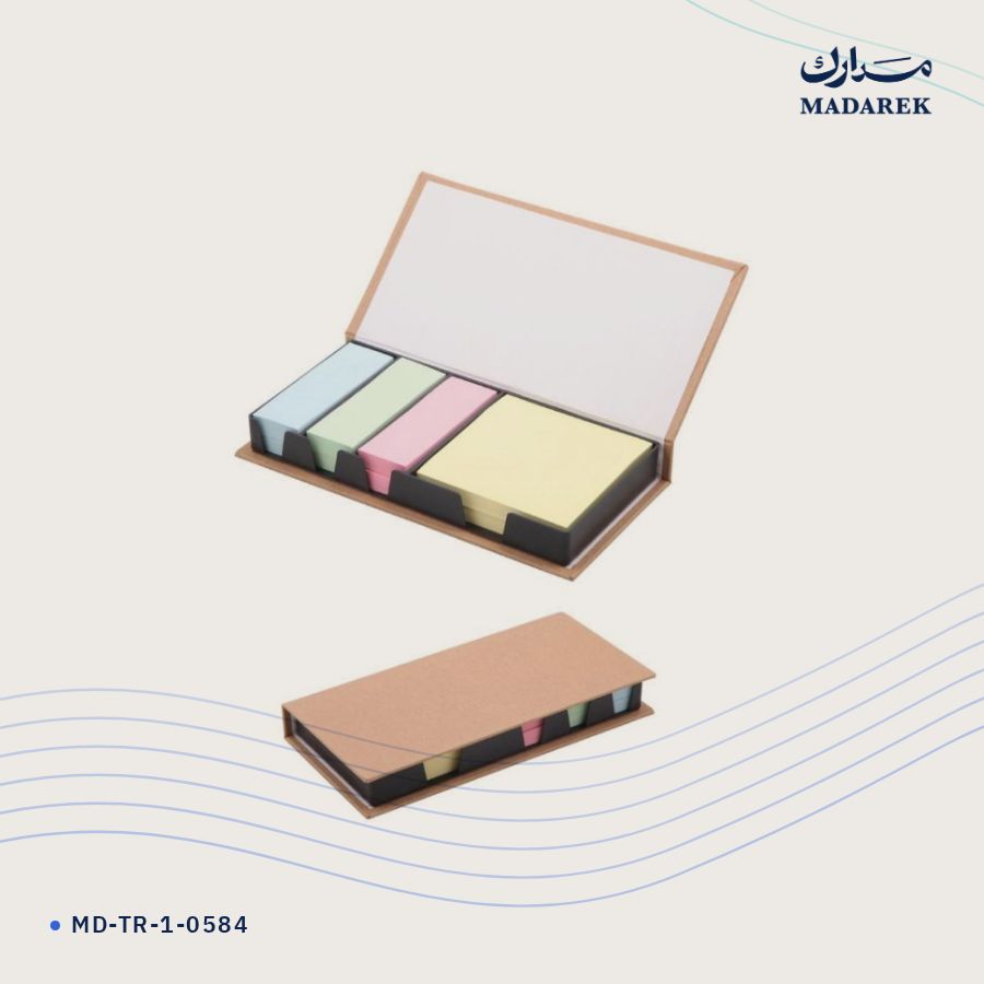 دفتر ملاحظات معاد التدوير · أوراق لاصقة MD-TR-1-0584