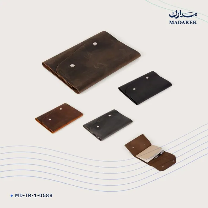 جراب دفتر — جلد طبيعي