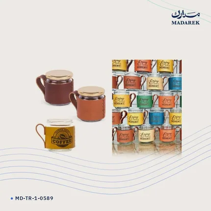 كوب — جلد طبيعي · مع جراب