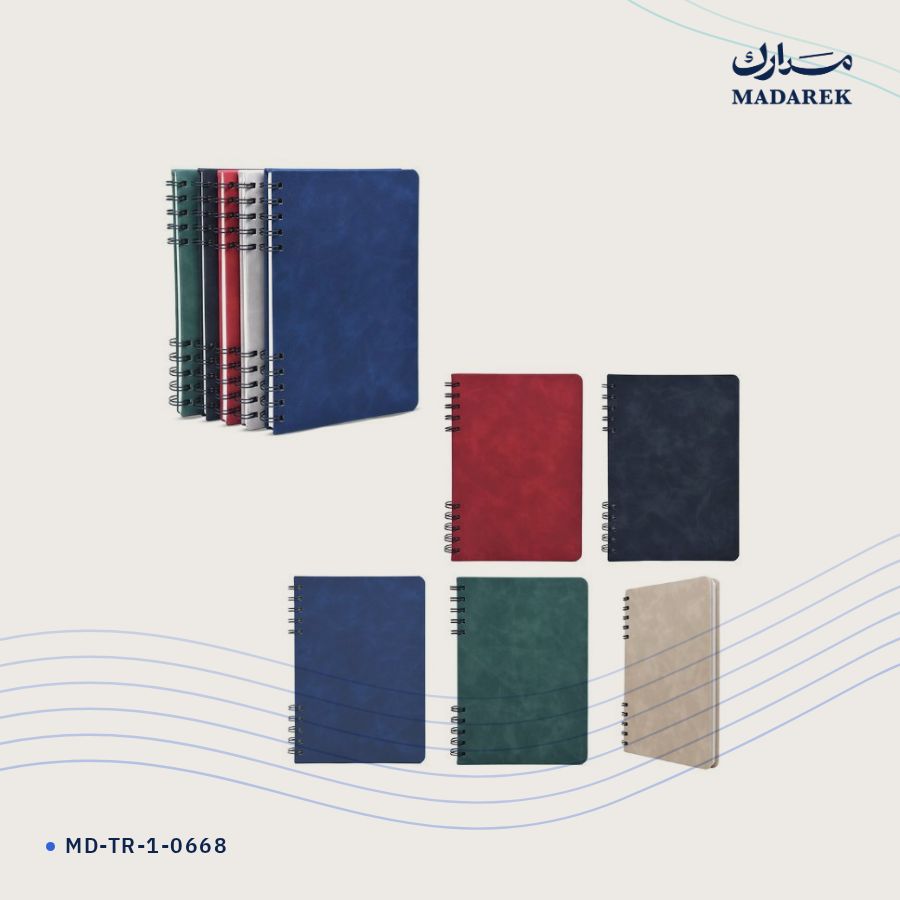 دفتر ملاحظات غلاف صلب · سلك MD-TR-1-0668