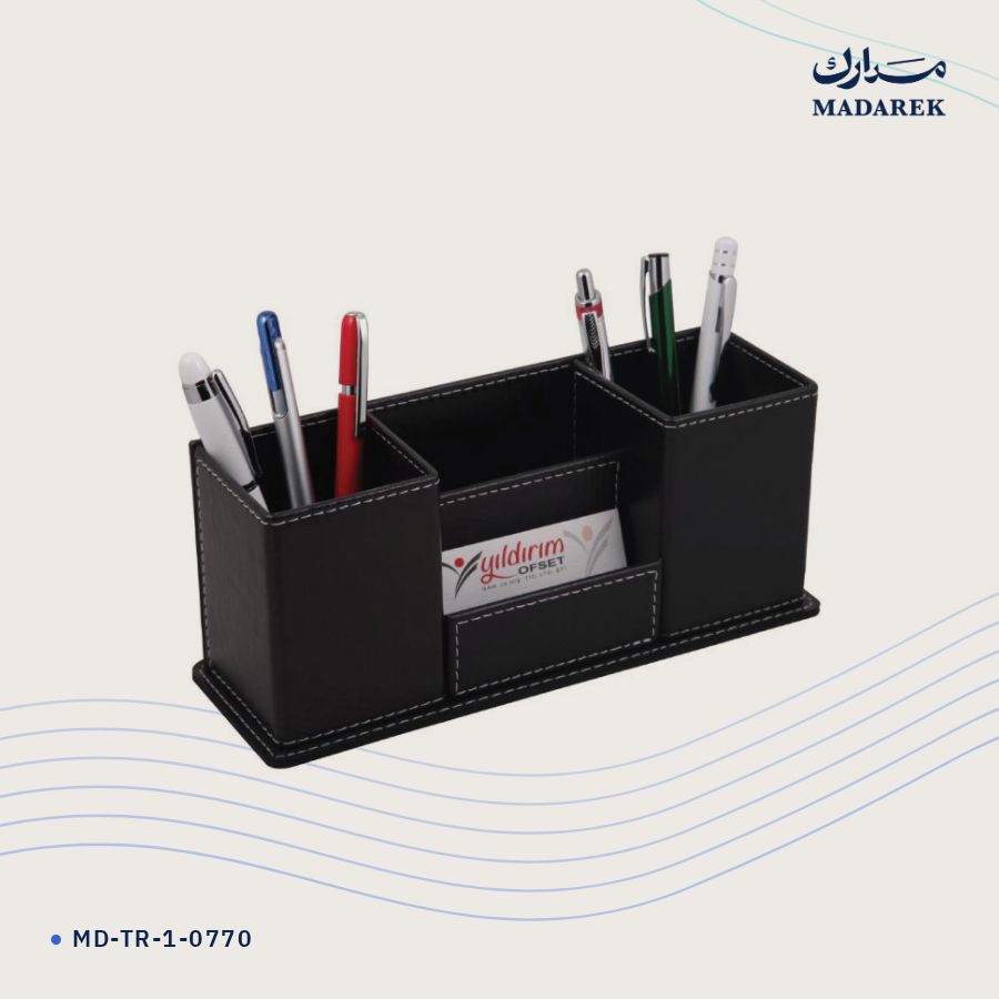 حامل أقلام جلد صناعي MD-TR-1-0770