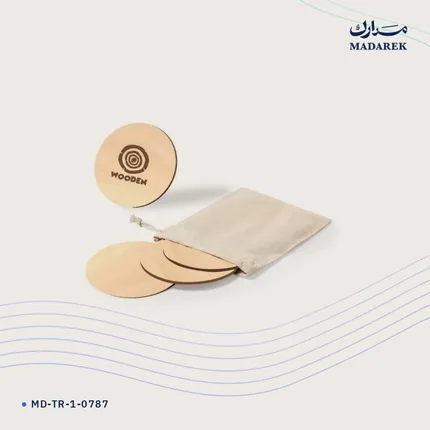 قاعدة كوب — خشب · قماش خام