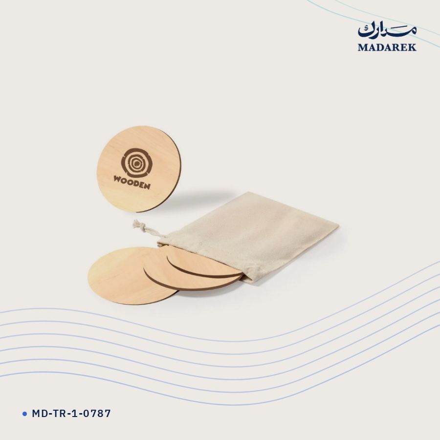 قاعدة كوب خشب · قماش خام MD-TR-1-0787
