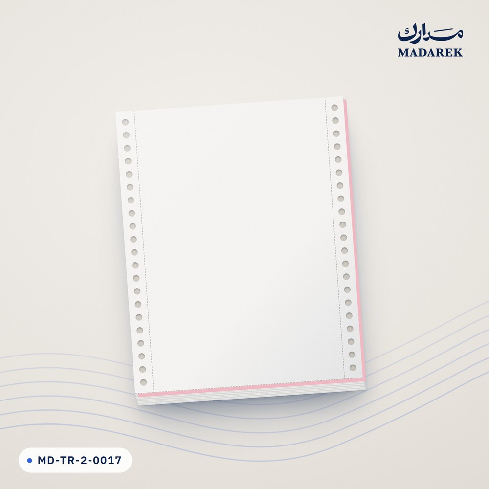 ورق نماذج متصلة بدون طباعة