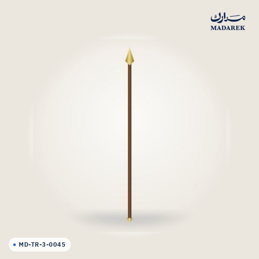 سارية وعلم مراسم خشبية